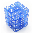 Chessex Borealis 12mm d6 Sky Blue/white Luminary Dice...