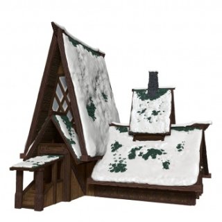 D&D Icons of the Realms: Icewind Dale - The Lodge Papercraft Set