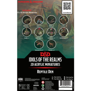 D&D Idols of the Realms: Scales & Tails - Reptile Den- 2D Set (EN)