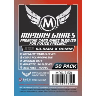 Card Sleeves - 63.5 x 92mm - Premium - Police Precinct - 50 Stück