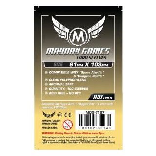 Card Sleeves - 61 x 103mm - Space Alert & Dungeon Petz - 100 Stück