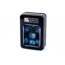 Handcrafted Sharp Edge Resin Dice Set: Captured Frost