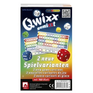 Qwixx - Gemixxt Zusatzblöcke (2 Stück) (DE/EN)