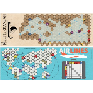 Age of Steam: Mediterranean/Airline World Map (EN)