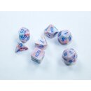 Chessex Festive Mini-Polyhedral 7-Die Set - Pop Art/blue