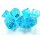 Chessex Luminary Mini-Polyhedral 7-Die Set - Sky/silver