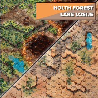 BattleTech: Neoprene Battle Mat Tukayyid Holth Forest/Lake Losiye (EN)