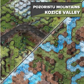 BattleTech: Neoprene Battle Mat Tukayyid Pozoristo Mountains/Kozice Valley (EN)