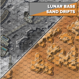 BattleTech: Neoprene Battle Mat Alien Worlds Lunar Base/Sand Drifts (EN)