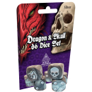 Dragon & Skull: Dice Pack Silver (EN)