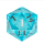 55mm Titan D20 Cyan Bubbles