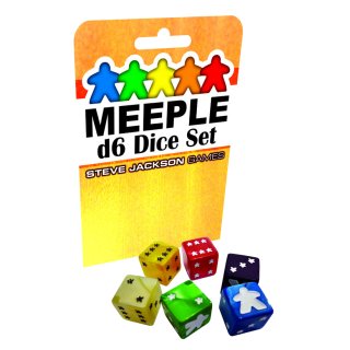 Meeple D6 Dice Set Red