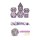 Metal & Enamel Dice Set (7) Regal
