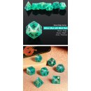 Sharp Edge Dice Set (7) Lagoon
