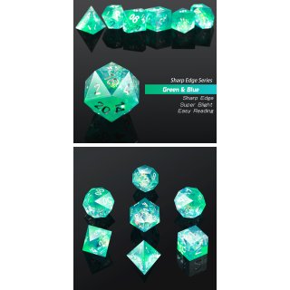 Sharp Edge Dice Set (7) Sea Shore