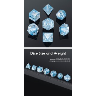 Sharp Edge Dice Set (7) Frozen