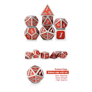 Metal & Enamel Dice Set (7) Engineer
