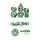 Metal & Enamel Dice Set (7) Recycle