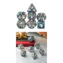 Hollow Dice Set (7) Skeleton Iridescence