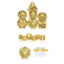 Hollow Dice Set (7) Kraken Gold & Blue