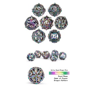 Hollow Orb Dice Set (7) Dragon Iridescence