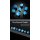 Gemstone Dice Set (7) Blue Cats Eye Synthetic