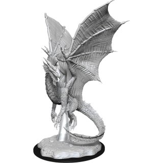 D&D Nolzurs Marvelous Miniatures: W11 Young Silver Dragon