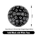 D100 Dice Black