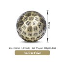 Metal D100 Dice Bronze