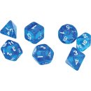 RPG Dice Set (7) Translucent Blue Resin