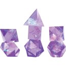 RPG Dice Set (7) Purple Cloak and Dagger