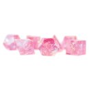RPG Dice Set (7) Pink Cloak and Dagger