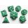 Die of Newt Dice - Green Polyhedral Set