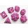 Die of Newt Dice - Pink Polyhedral Set