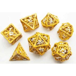 Die of Newt Dice - Yellow Polyhedral Set
