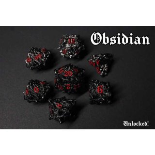 Dragonheart Dice - Black Polyhedral Set