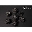Dragonheart Dice - Silver Polyhedral Set