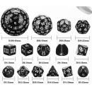 Complete Dice Set D3-D100 Black