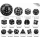 Complete Dice Set D3-D100 Black