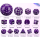 Complete Dice Set D3-D100 Purple
