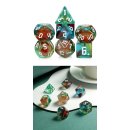 Acrylic Dice Set (7) Psychedelic