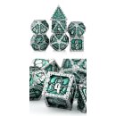 Metal & Enamel Dice Set (7) Reaper Green