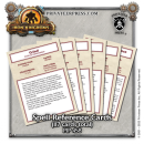 Iron Kingdoms RPG: Spell Reference Card Deck 5E (EN)