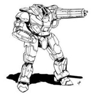 BattleTech Miniatures: Scourge SCG-WF1 Mech - 65 Tons - TRO 3145 Lyran Commonwealth