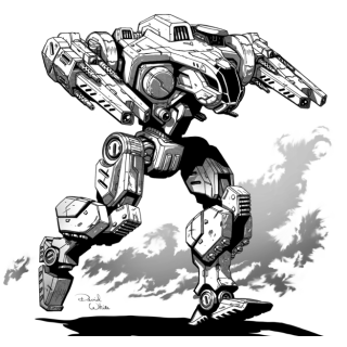 BattleTech Miniatures: Scarecrow UCU-F4 Mech - 40 Tons