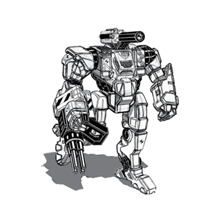 BattleTech Miniatures: Quickdraw QKD-8P Mech 60 Tons TRO Prototypes