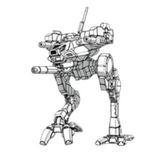 BattleTech Miniatures: Locust LCT-V1/E1/1Vb Mech 20 Tons TRO Succession Wars