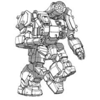 BattleTech Miniatures: Thunderbolt TDR-5S Mech 65 Tons TRO Succession Wars