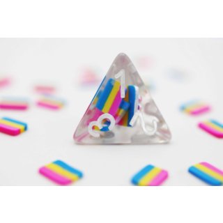 Pansexual Flag RPG Dice Set (7)