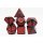 Timeworn Red RPG Dice Set (7)